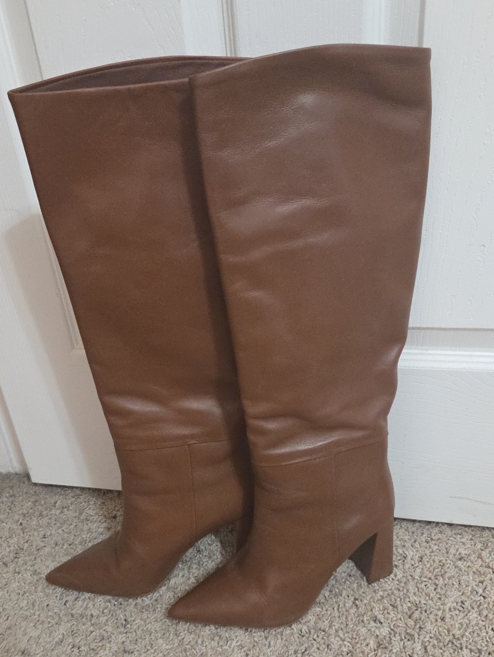 Steve Madden Chestnut Brown Over-the-Knee Pointed Toe Boots